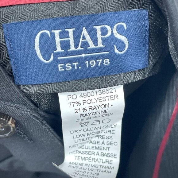 NEW Chaps Suit 38R Pants 34W X 32L Slim Fit Polyester Blend a1169 - Picture 6 of 13